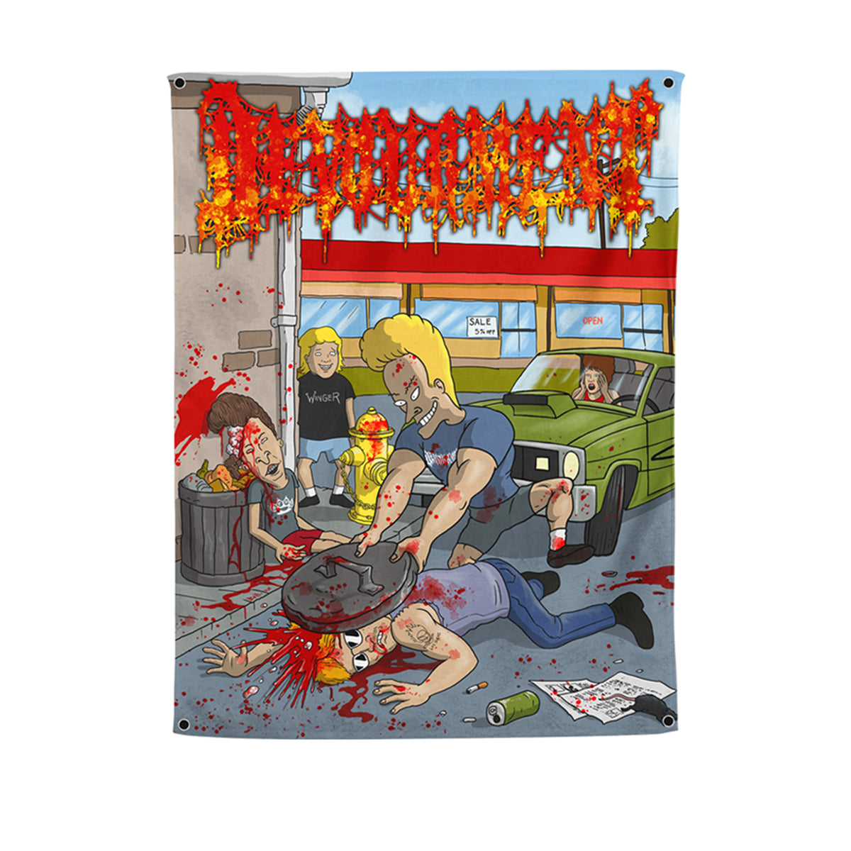 Devourment "Brutal - Beavis And Butt- Head" Flag