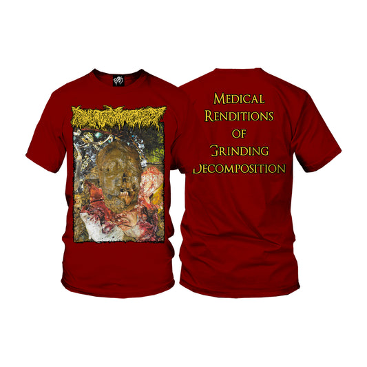 Pharmacist "Medical Redentions Of Grinding Decomposition - Maroon" T-Shirt