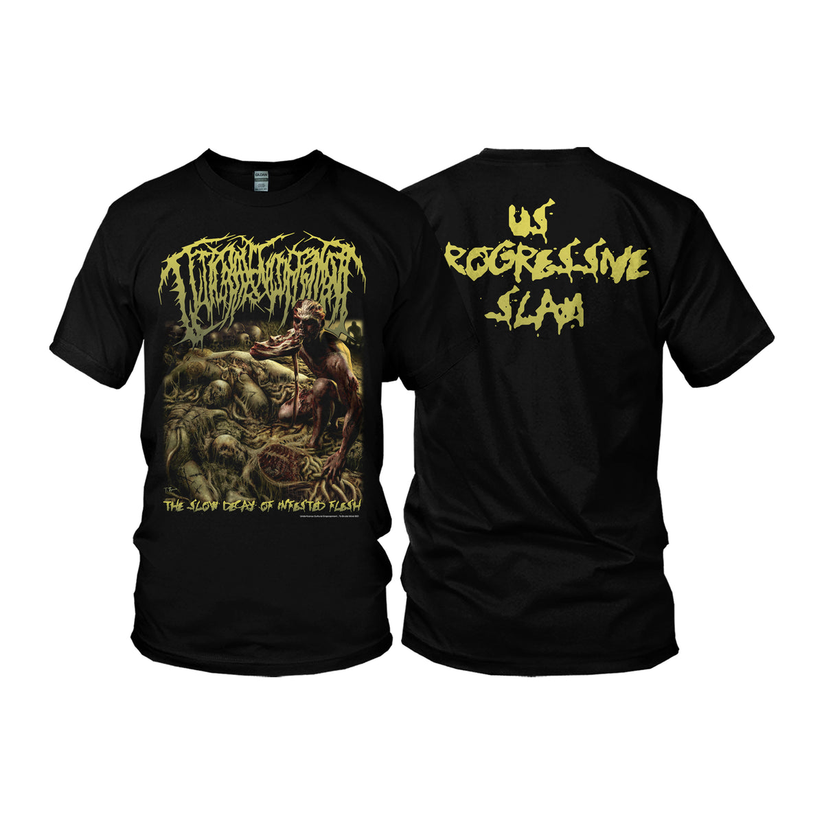 Guttural Engorgement "The Slow Decay of Infested Flesh" T-Shirt