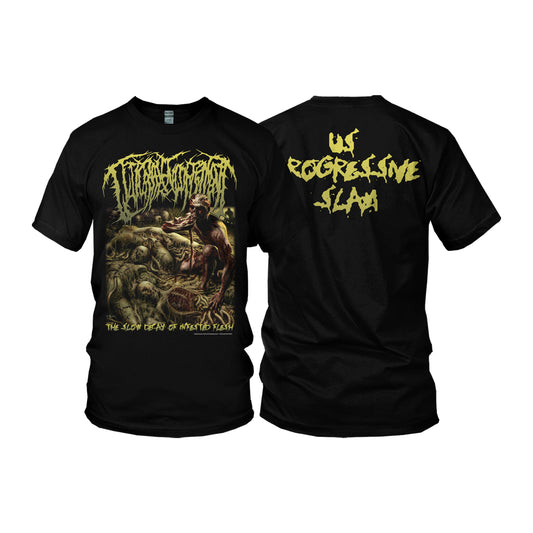 Guttural Engorgement "The Slow Decay of Infested Flesh" T-Shirt