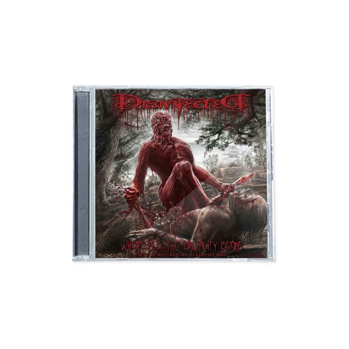 DISINFECTED "WHERE ALL THE BRUTALITY BEGINS" Jewelcase CD