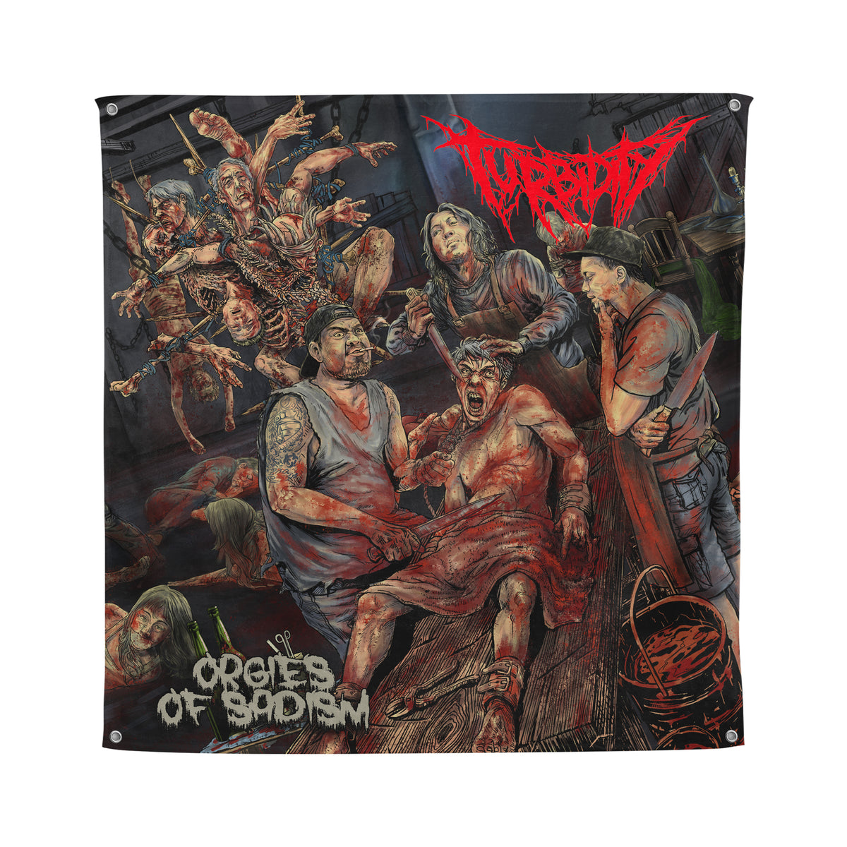 Turbidity "Orgies Of Sadism" Flag