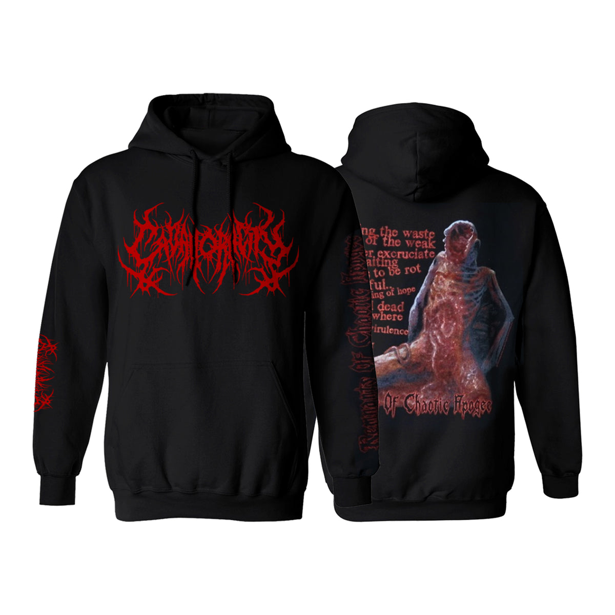 CADAVORACITY "ART REMNANTS OF CHAOTIC APOGEE" Pullover Hoodie
